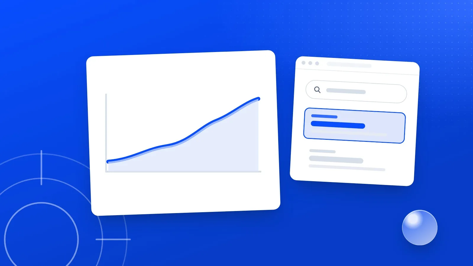 Illustration : une courbe de visibilité en hausse et un résultat Google en tête de page
