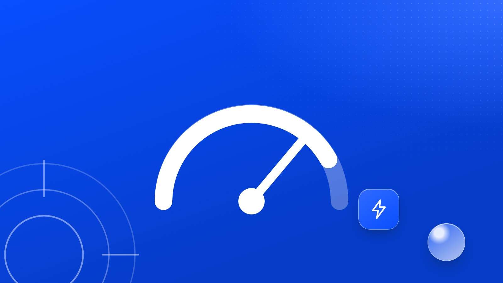 Illustration : un compteur de vitesse et un éclair