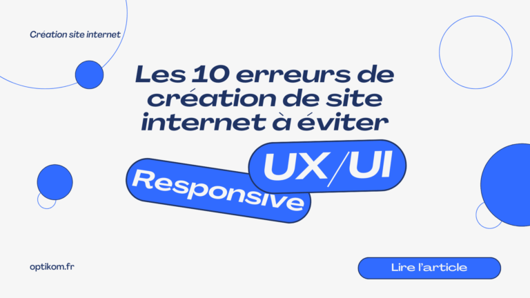 Erreurs création site internet